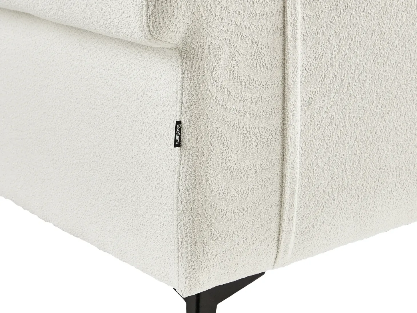 Sofa 3 personers SKIVE Boucle Hvid
