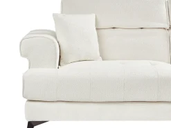 Sofa 3 personers SKIVE Boucle Hvid