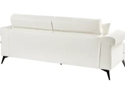 Sofa 3 personers SKIVE Boucle Hvid