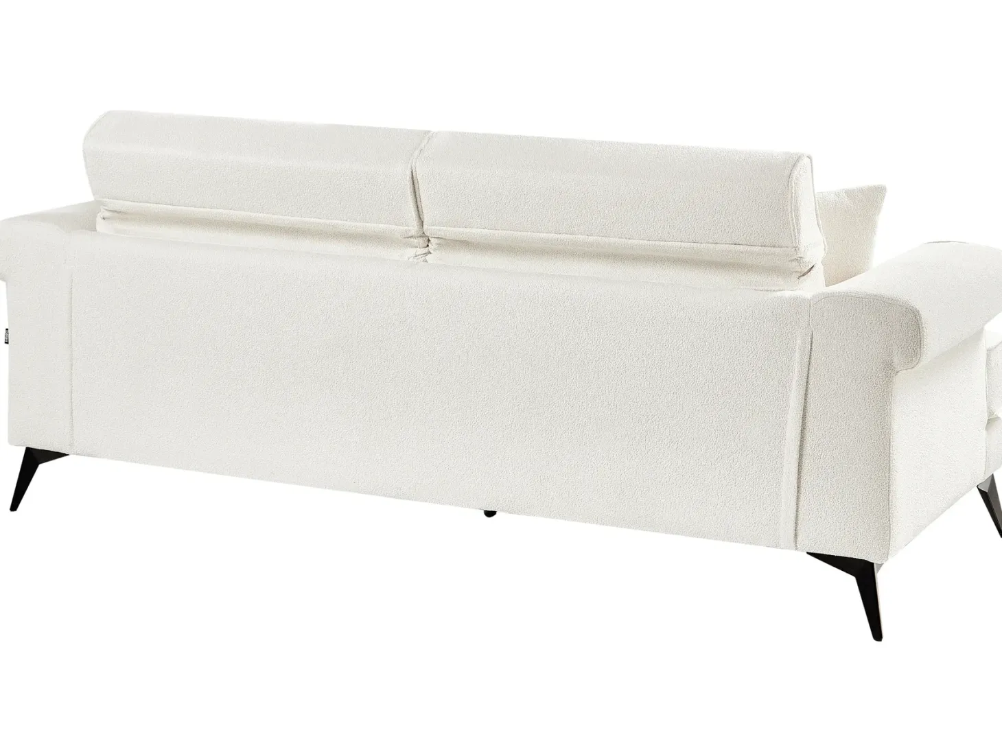 Sofa 3 personers SKIVE Boucle Hvid