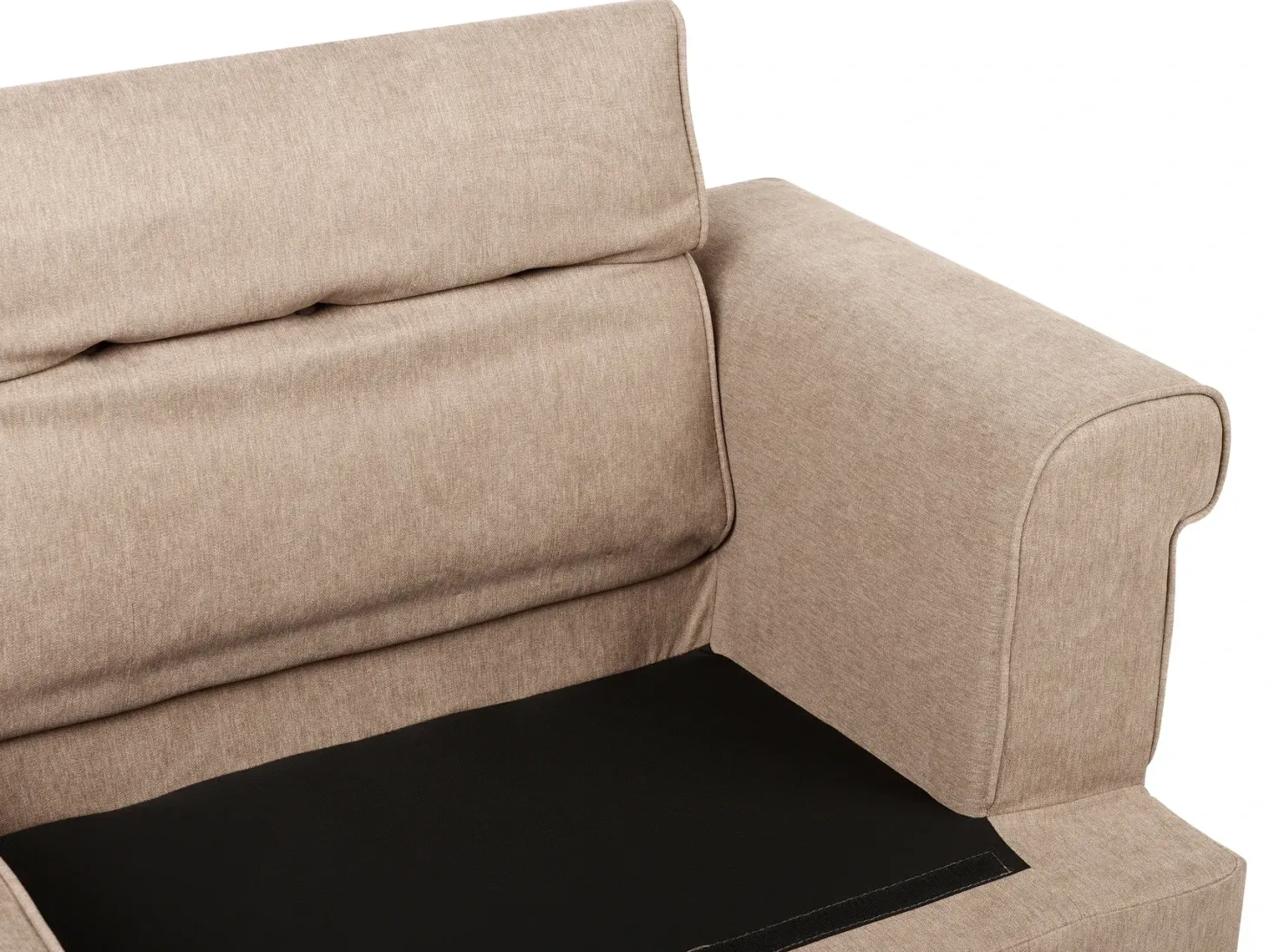 Sofa 3 personers SKIVE Lysebrun