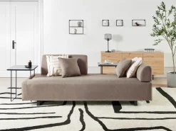 Sofa 3 personers SOKNA Brungrå med sofabord