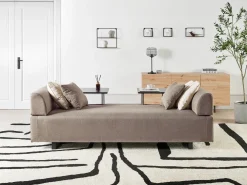 Sofa 3 personers SOKNA Brungrå med sofabord