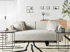 Sofa 3 personers SOKNA Lys Beige med sofabord