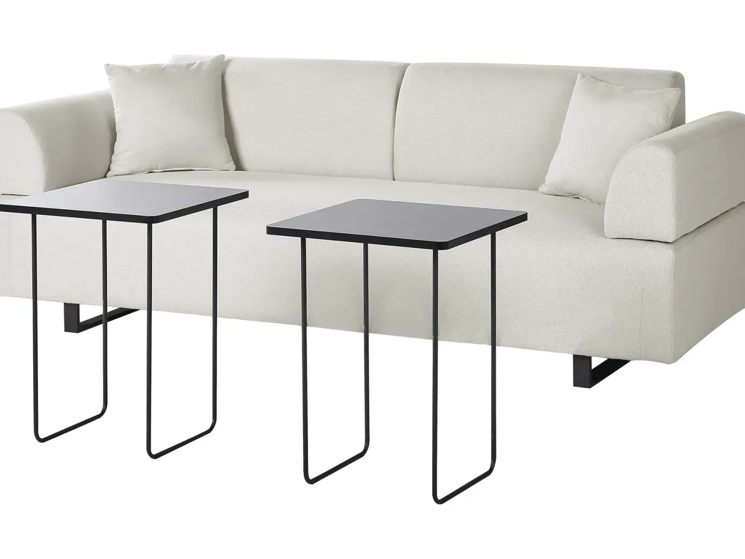 Sofa 3 personers SOKNA Lys Beige med sofabord