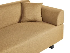 Sofa 3 personers SOKNA Sennepsgul med sofabord