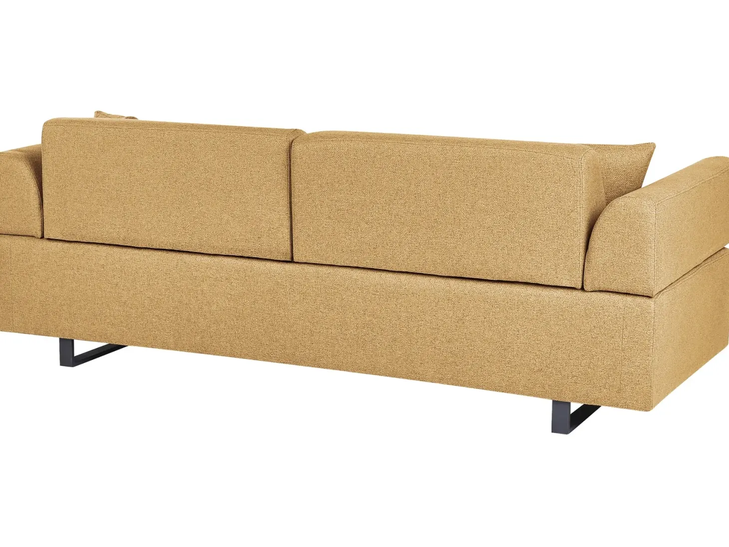 Sofa 3 personers SOKNA Sennepsgul med sofabord