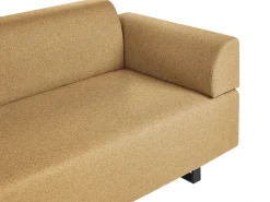 Sofa 3 personers SOKNA Sennepsgul med sofabord