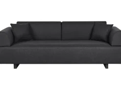 Sofa 3 personers SOKNA Sort med sofabord