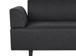 Sofa 3 personers SOKNA Sort med sofabord