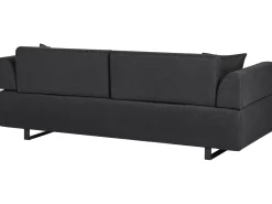 Sofa 3 personers SOKNA Sort med sofabord