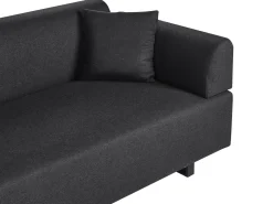 Sofa 3 personers SOKNA Sort med sofabord