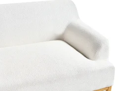 Sofa 3 personers SOSJO Boucle Cremehvid
