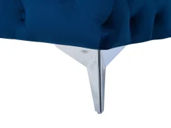 Sofa 3 personers SOTRA Velour Navy Blå