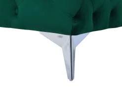 Sofa 3 personers SOTRA Velour Smaragdgrøn