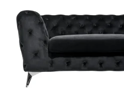 Sofa 3 personers SOTRA Velour Sort