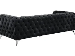 Sofa 3 personers SOTRA Velour Sort