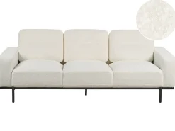 Sofa 3 personers SOVIK Boucle Cremehvid