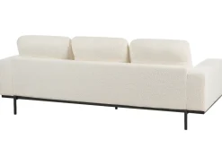 Sofa 3 personers SOVIK Boucle Cremehvid