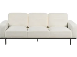 Sofa 3 personers SOVIK Boucle Cremehvid