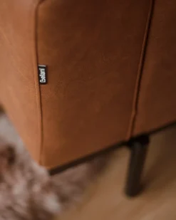 Sofa 3 personers SOVIK Kunstlæder Brun