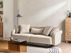 Sofa 3 personers SVANEK Boucle Beige