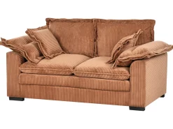Sofa 2 personers TIRRO Fløjl Brun