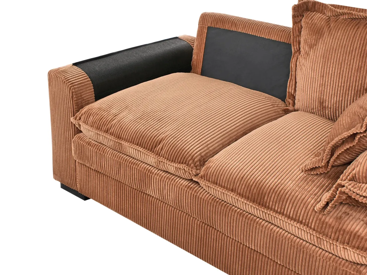 Sofa 2 personers TIRRO Fløjl Brun