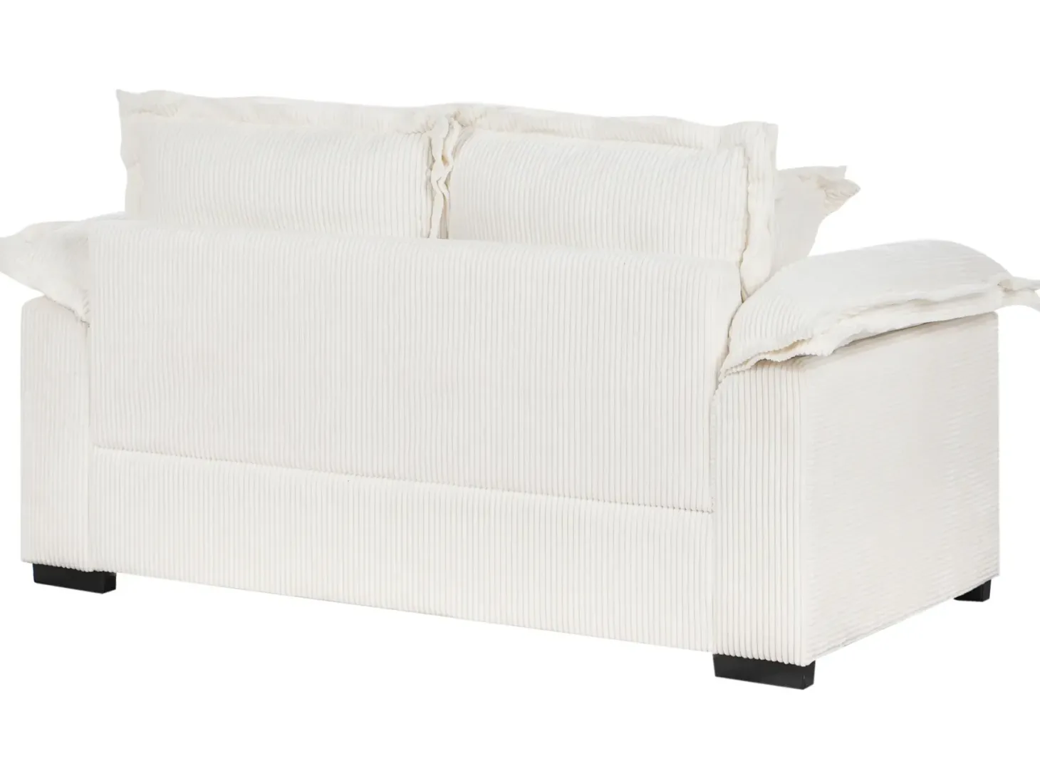 Sofa 2 personers TIRRO Fløjl Hvid