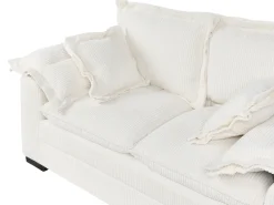 Sofa 2 personers TIRRO Fløjl Hvid