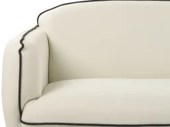 Sofa 3 personers TONSBERG Lys Beige med fodskammel