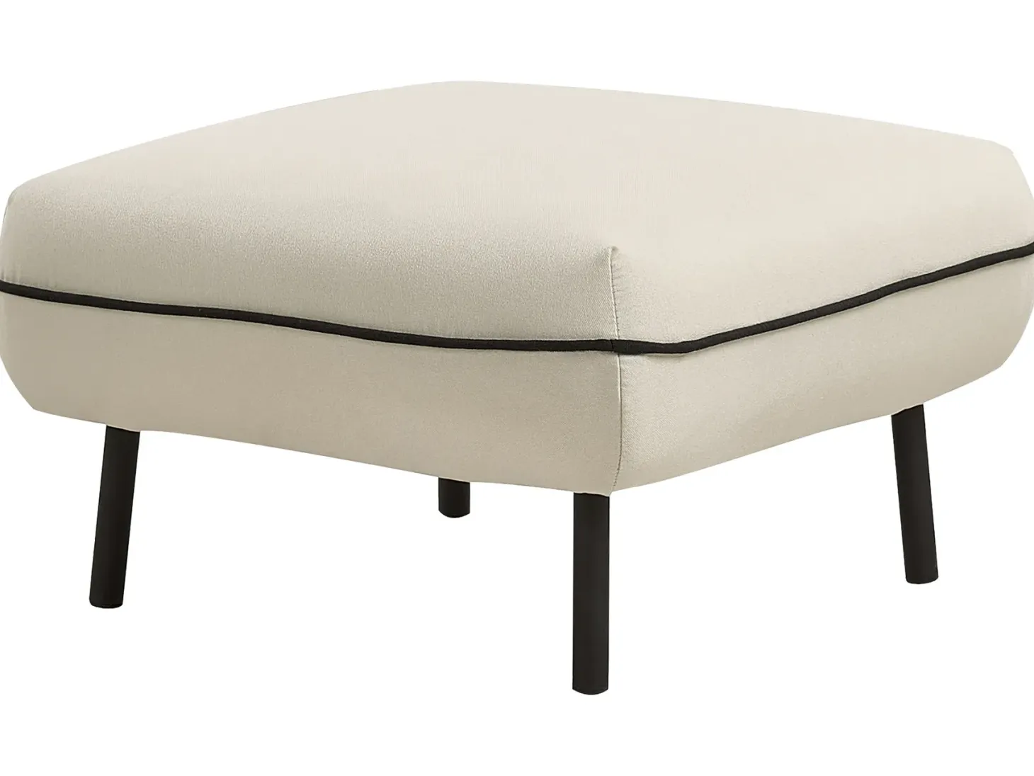 Sofa 3 personers TONSBERG Lys Beige med fodskammel