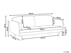 Sofa 3 personers TONSBERG Lysegrå