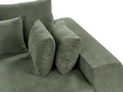 Sofa 4 personers TORPO Chenille Mørkegrøn