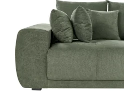 Sofa 4 personers TORPO Chenille Mørkegrøn