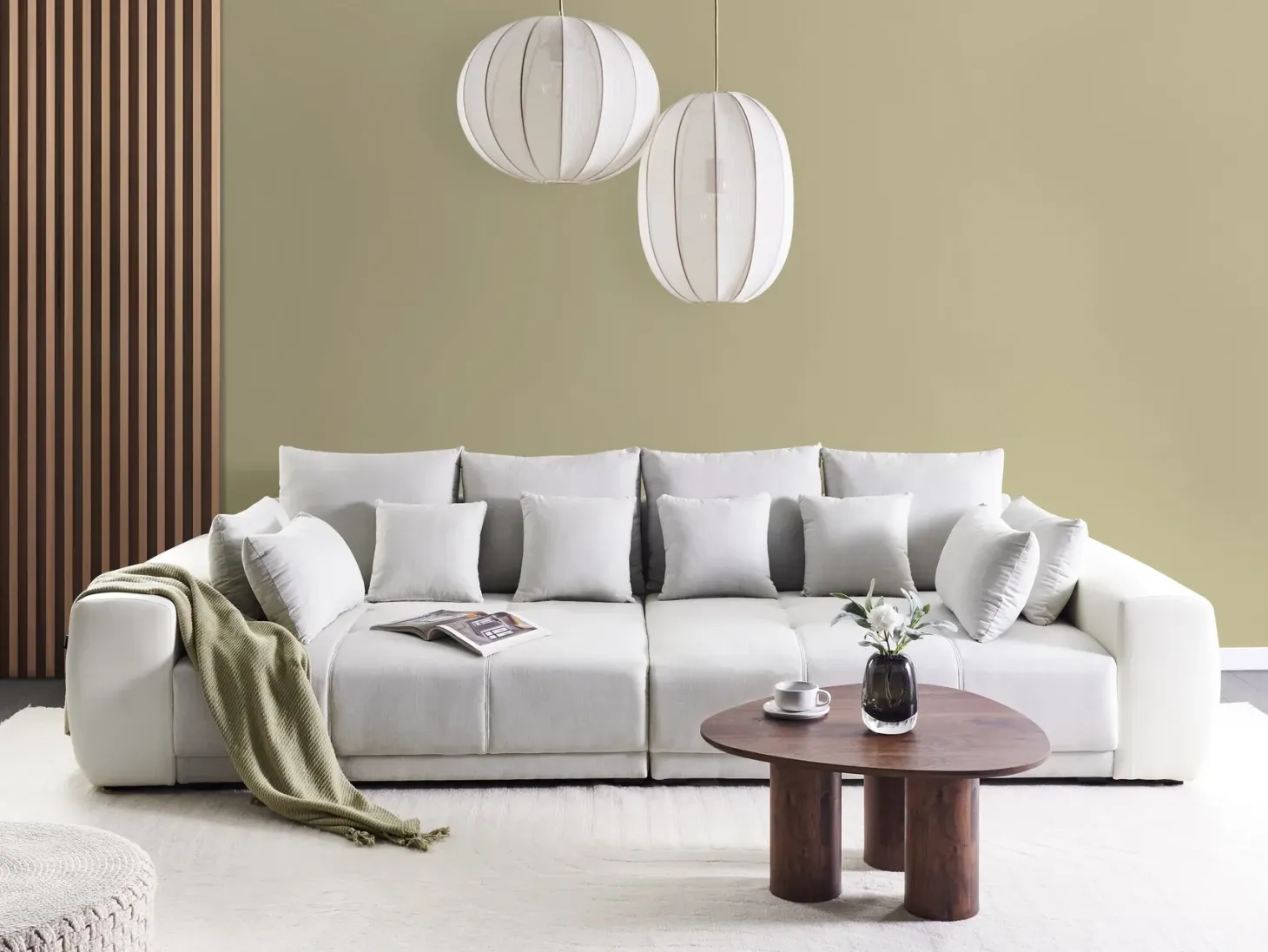 Sofa 4 personers TORPO Lys Beige