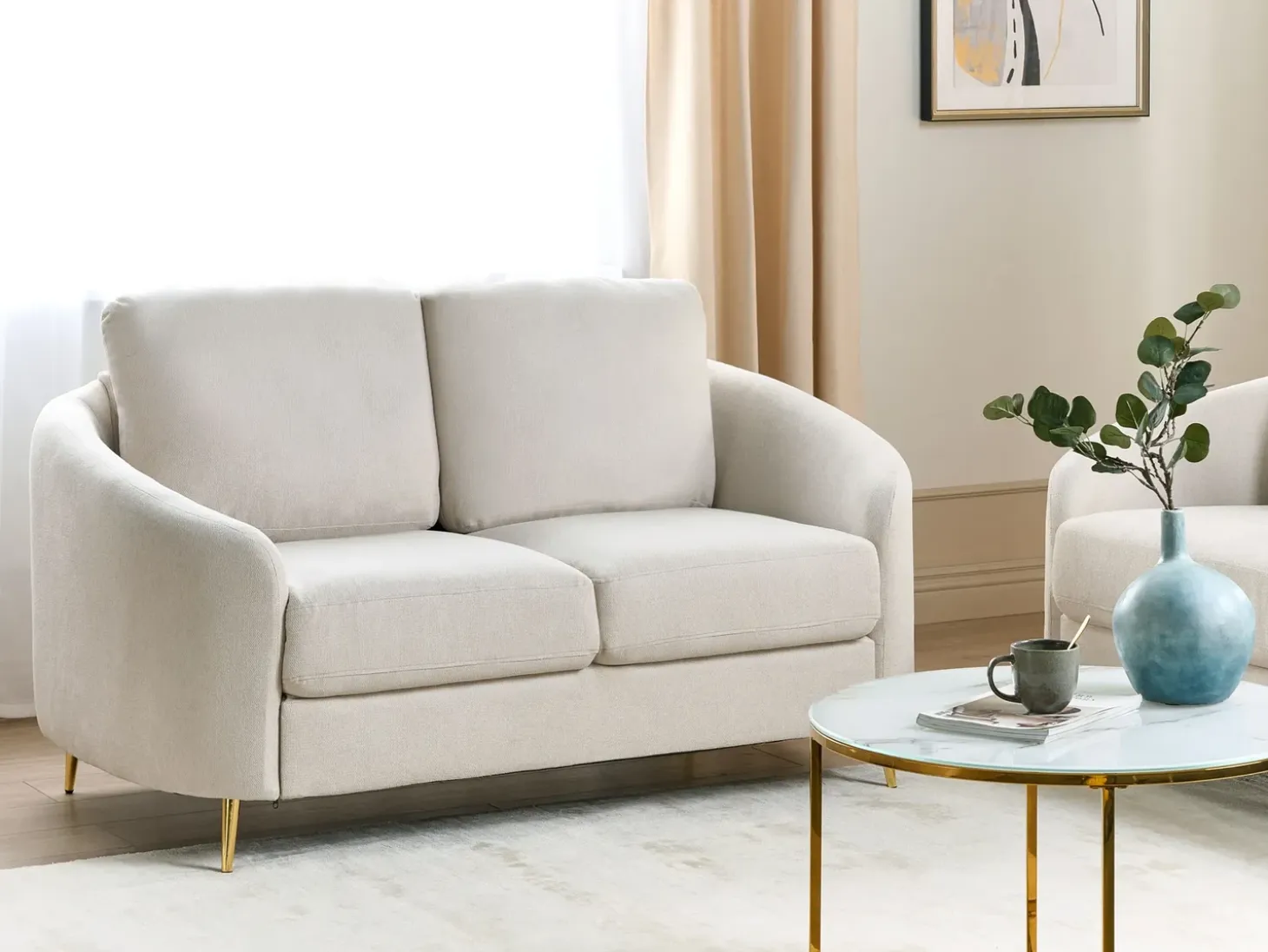 Sofa 2 personers TROSA Lys Beige