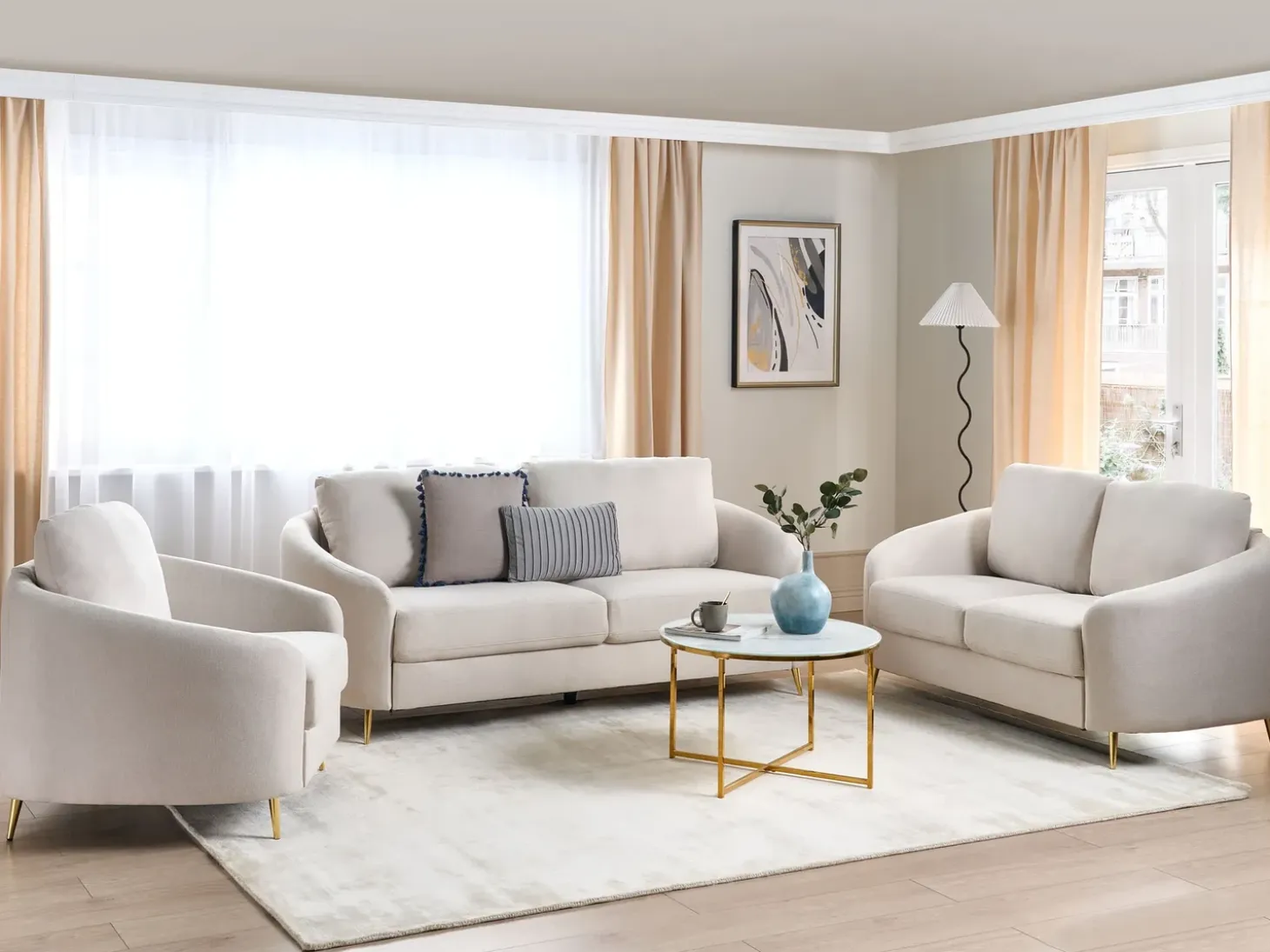 Sofa 2 personers TROSA Lys Beige