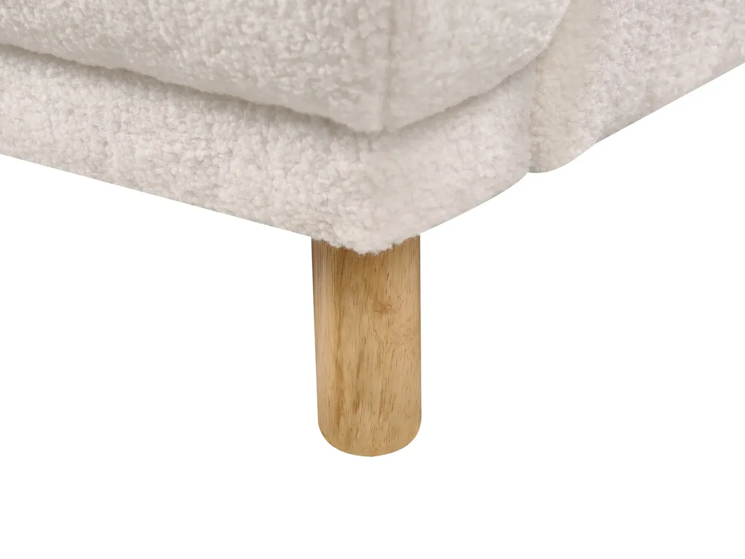 Sofa 3 personers TUVE Boucle Hvid