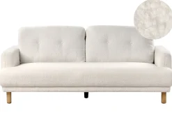 Sofa 3 personers TUVE Boucle Hvid