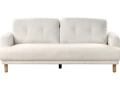 Sofa 3 personers TUVE Boucle Hvid