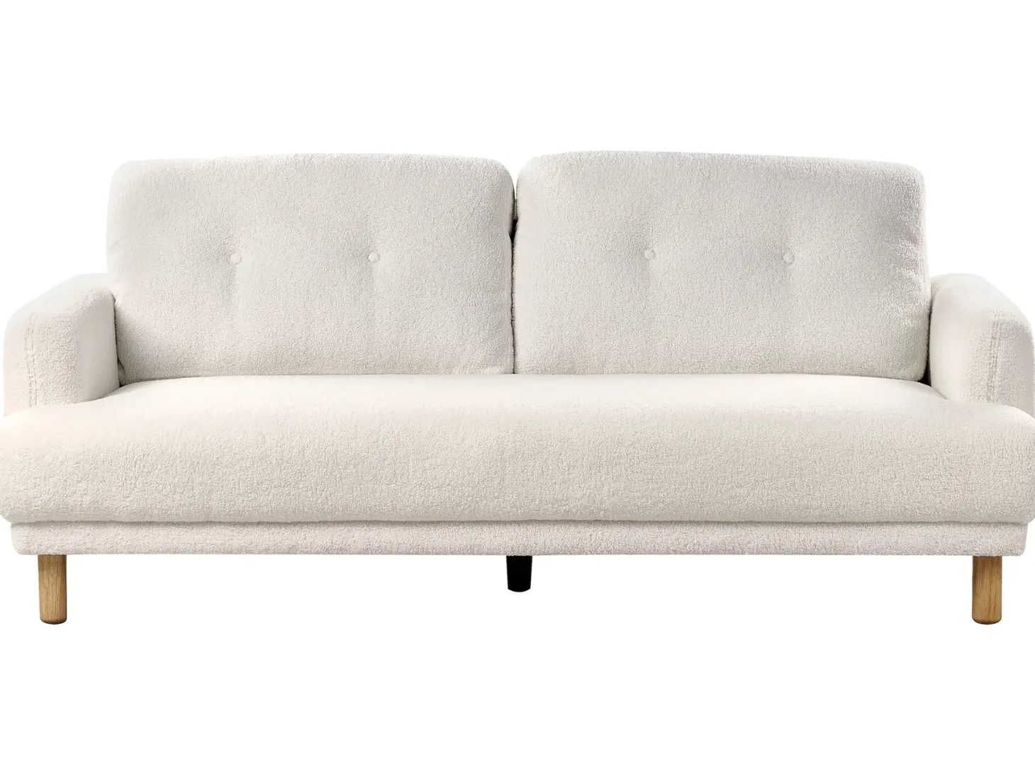 Sofa 3 personers TUVE Boucle Hvid