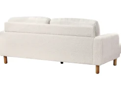 Sofa 3 personers TUVE Boucle Hvid