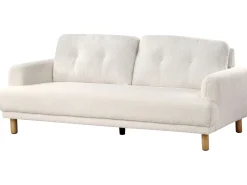 Sofa 3 personers TUVE Boucle Hvid