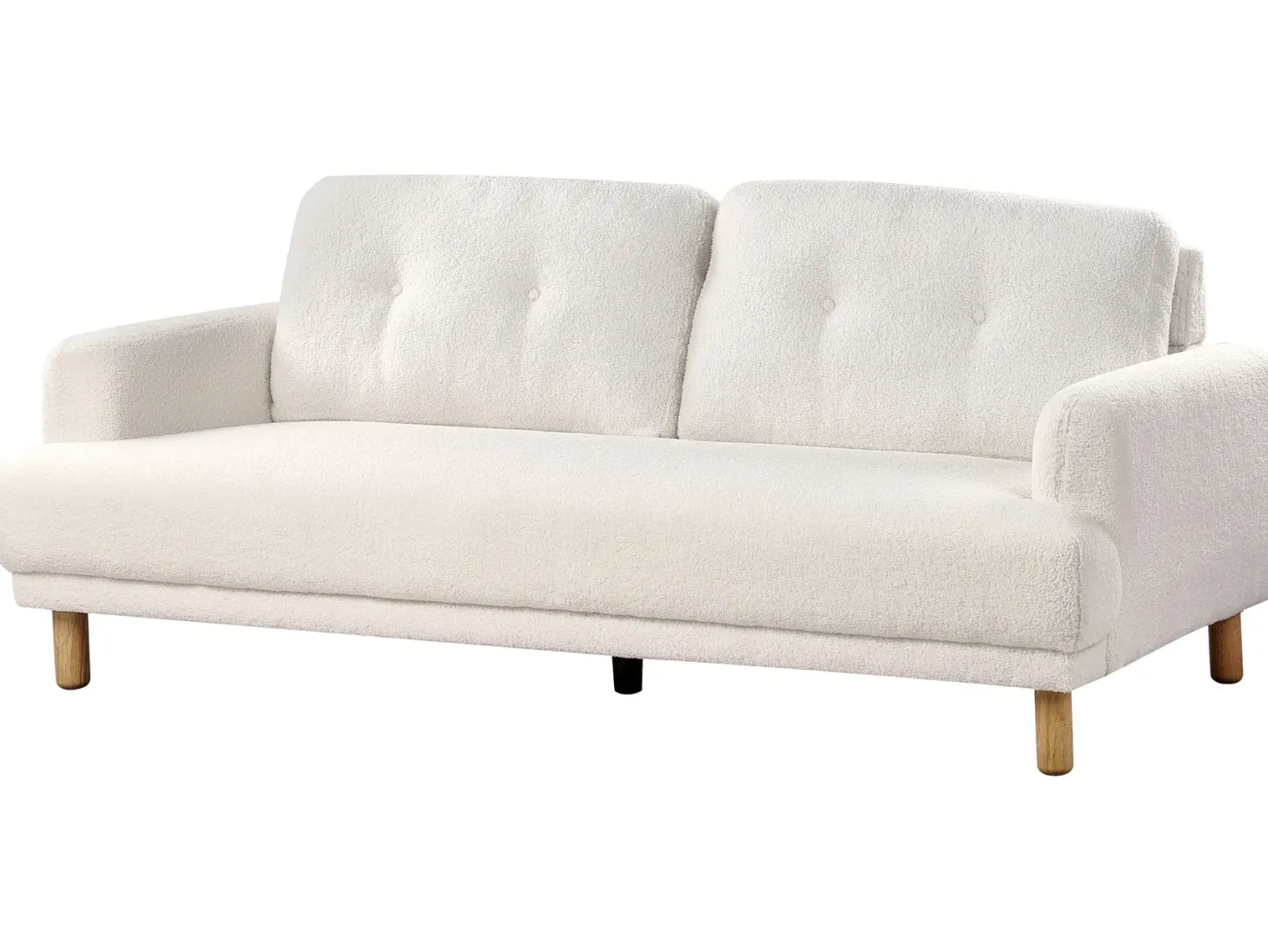 Sofa 3 personers TUVE Boucle Hvid