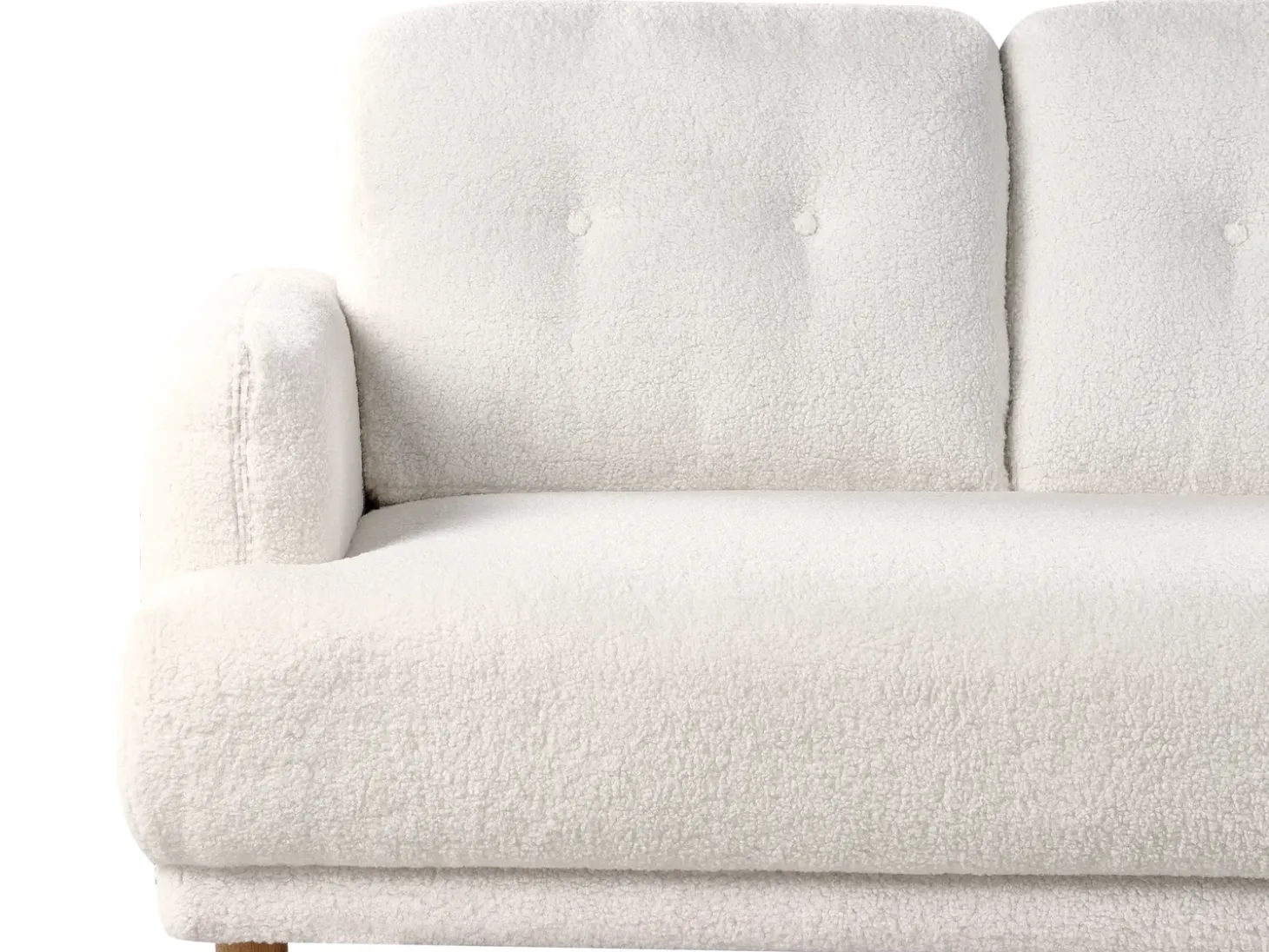 Sofa 2 personers TUVE Boucle Hvid