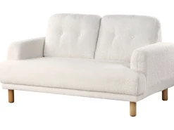 Sofa 2 personers TUVE Boucle Hvid
