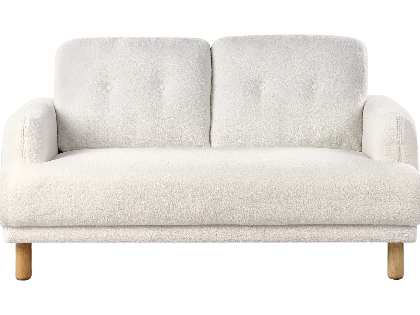 Sofa 2 personers TUVE Boucle Hvid