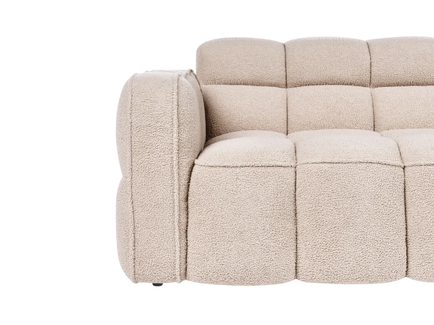 Sofa 2 personers UTANA Boucle Beige