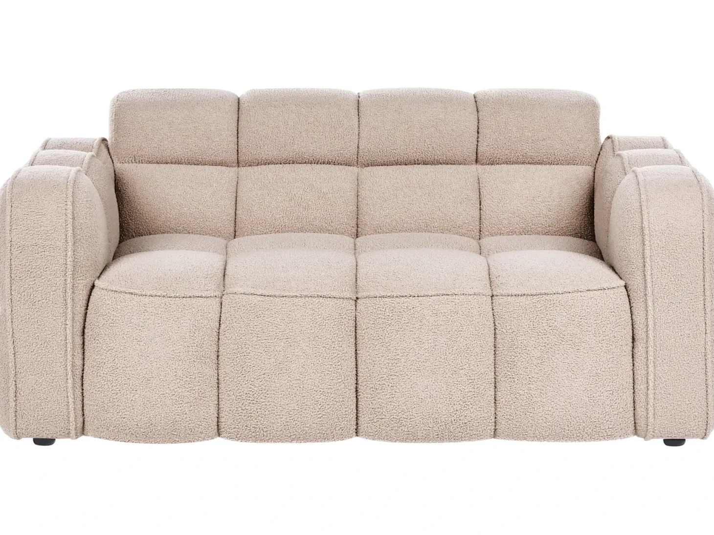 Sofa 2 personers UTANA Boucle Beige